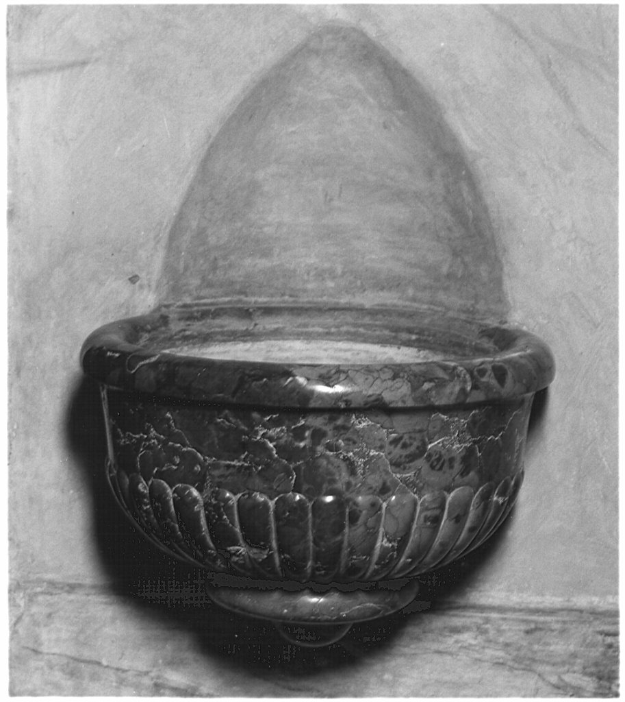 acquasantiera, coppia - bottega lombarda (sec. XIX)