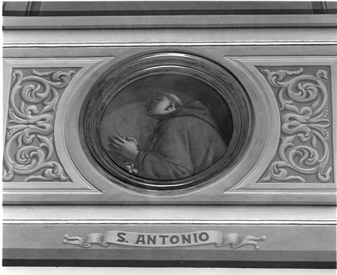 Sant' Antonio (dipinto, elemento d'insieme) di Guadagnini Antonio (terzo quarto sec. XIX)