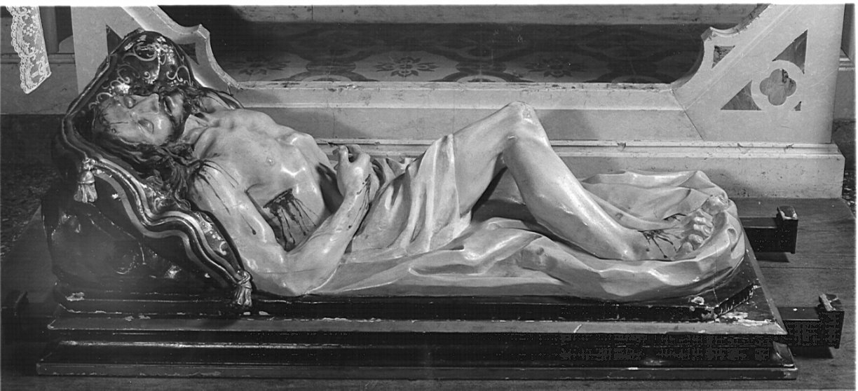Cristo morto (statua, opera isolata) - bottega bergamasca (sec. XVIII)
