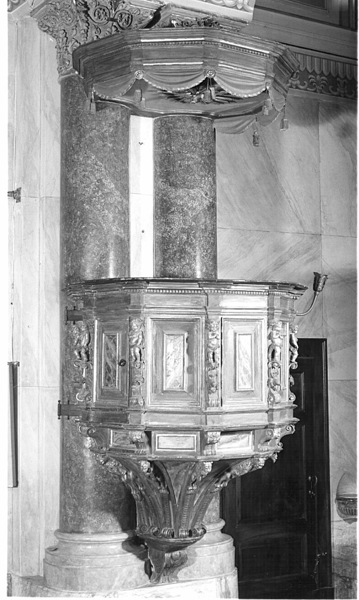 pulpito, opera isolata - bottega bergamasca (sec. XIX)