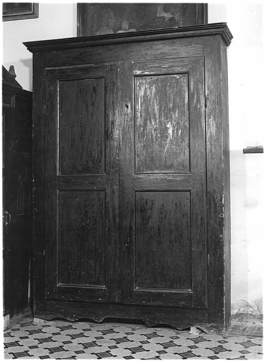 armadio da sacrestia, opera isolata - bottega lombarda (sec. XIX)