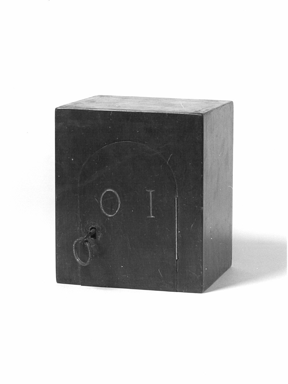 armadietto per oli santi, opera isolata - bottega bergamasca (sec. XIX)