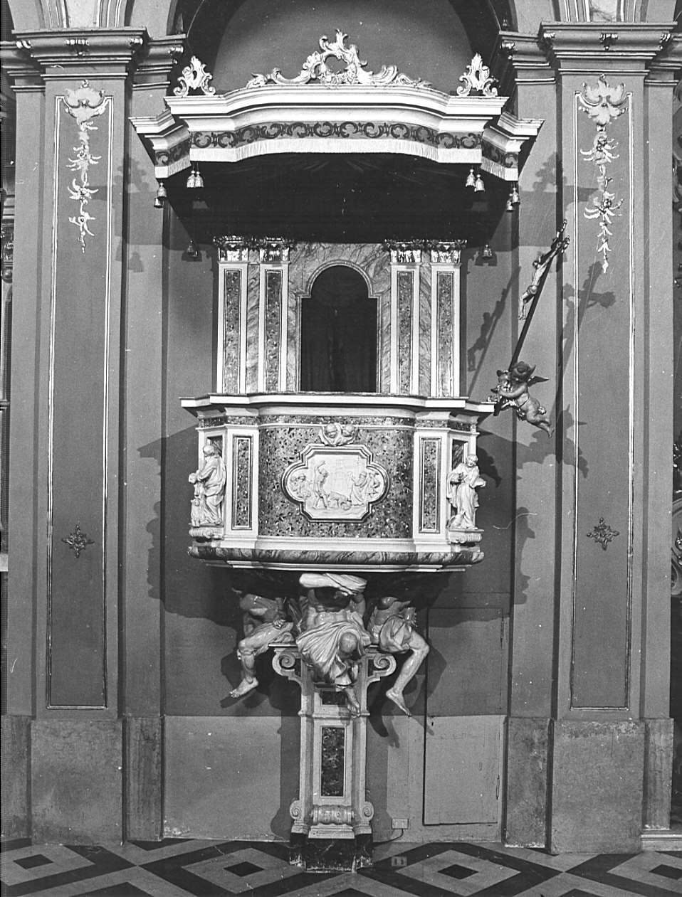 pulpito, opera isolata di Fantoni Donato Andrea (e aiuti) (seconda metà sec. XVIII, sec. XVIII)
