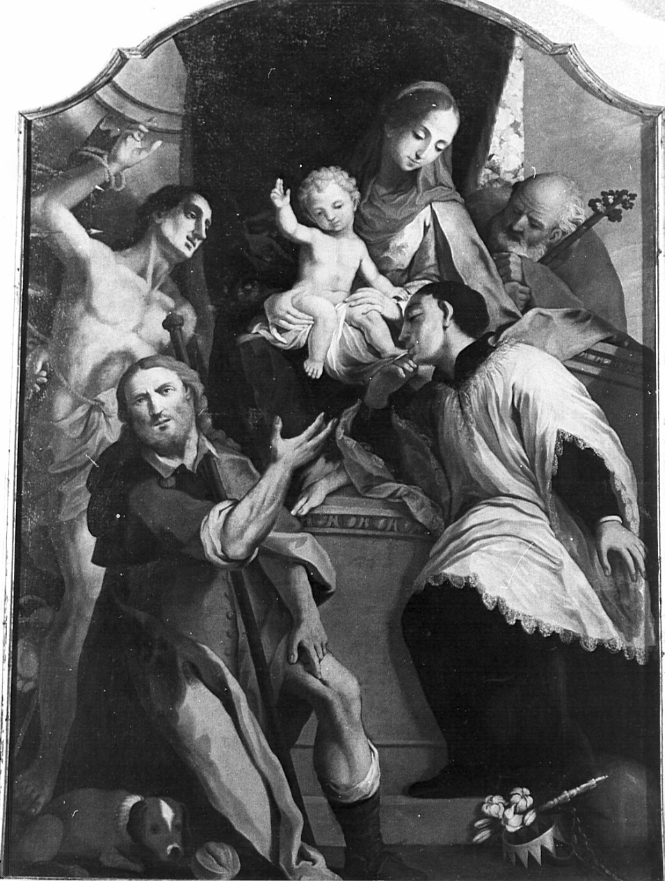 Sacra Famiglia (dipinto, opera isolata) - ambito veneto (sec. XVIII)