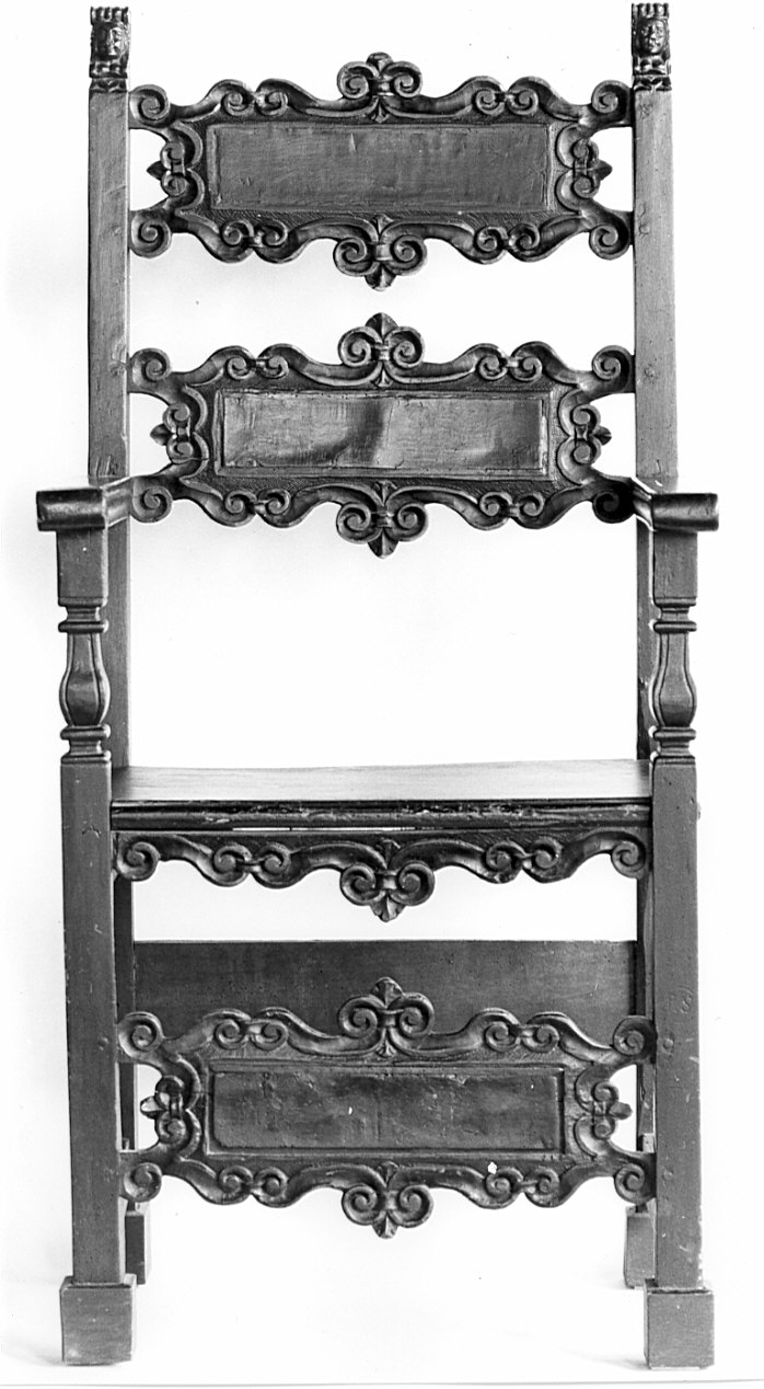 sedia - fratina - bottega bergamasca (sec. XVII)