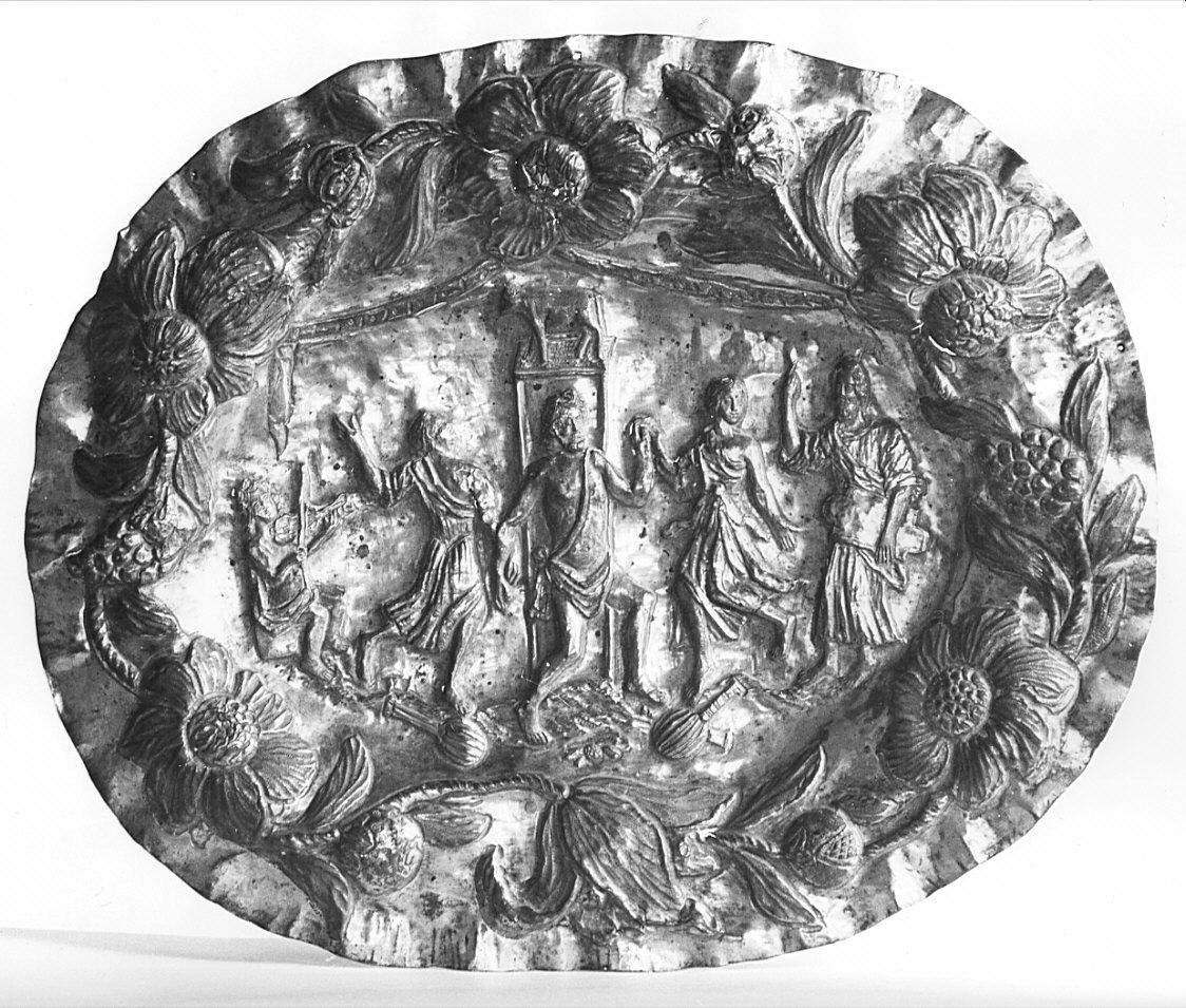 vassoio - bottega bergamasca (inizio sec. XVIII)