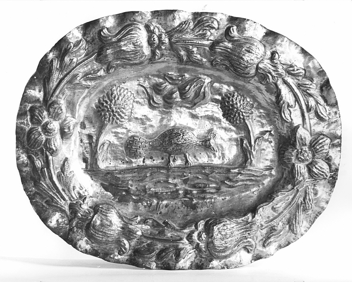 vassoio - bottega bergamasca (inizio sec. XVIII)