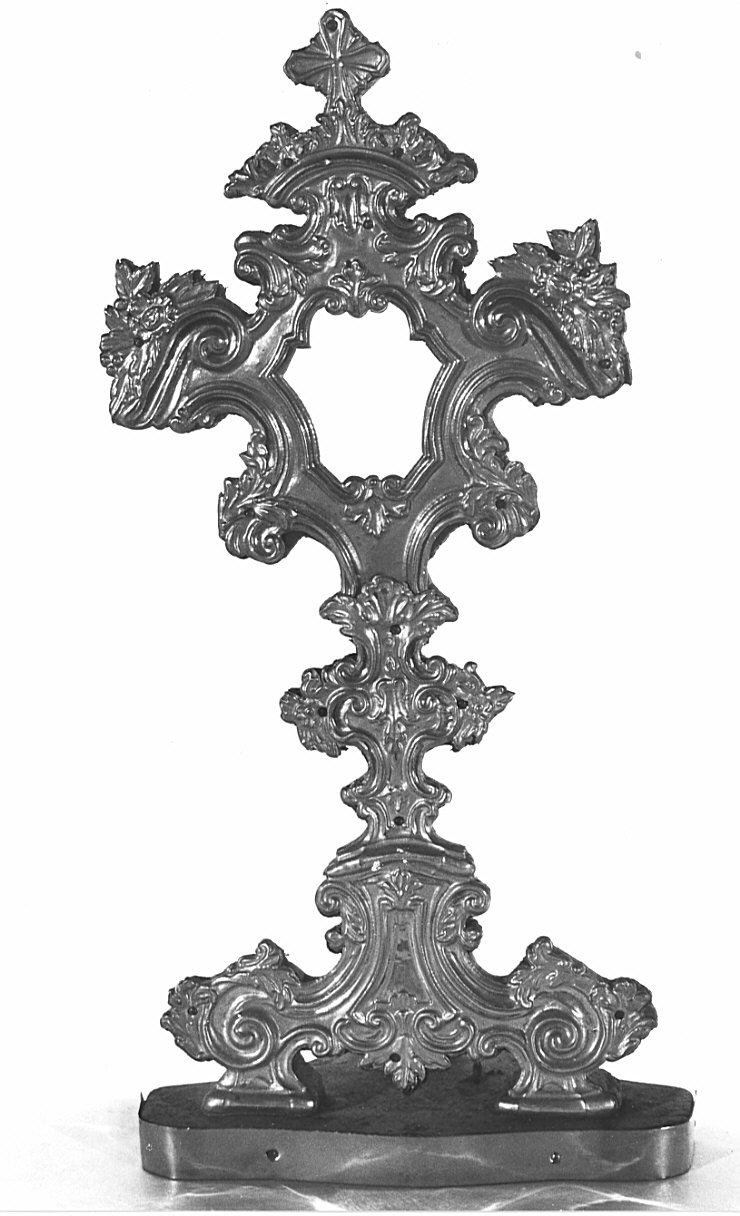 reliquiario - a ostensorio, coppia - bottega Italia settentrionale (sec. XVIII)