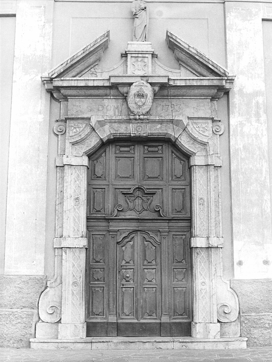 portale maggiore, opera isolata - bottega bergamasca (sec. XVIII)