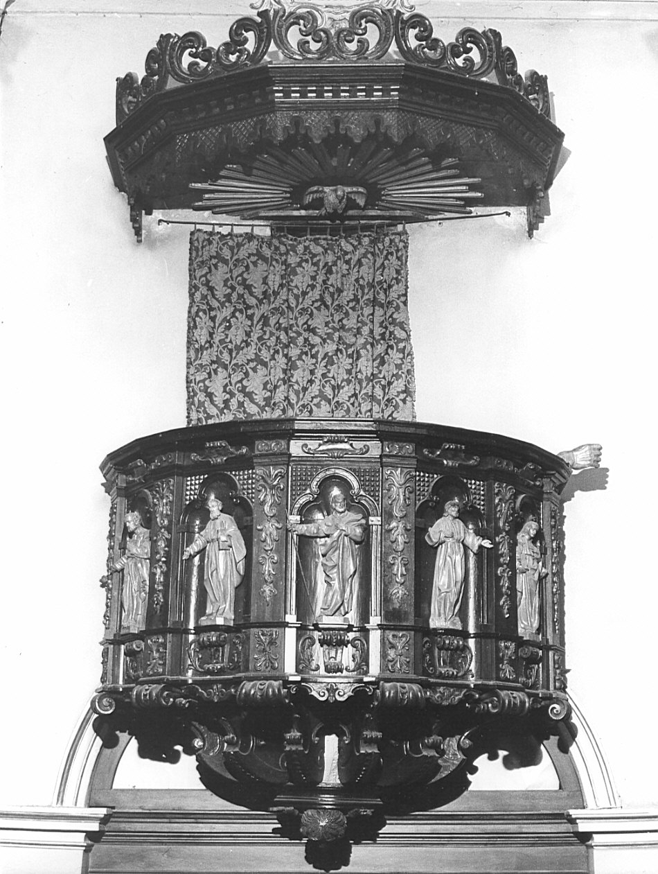 pulpito, complesso decorativo - bottega bergamasca (prima metà sec. XVII)
