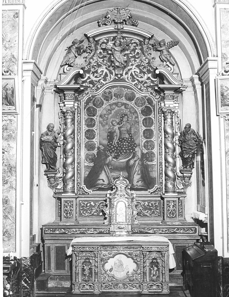 mensa d'altare, opera isolata - bottega bergamasca (prima metà sec. XVIII)