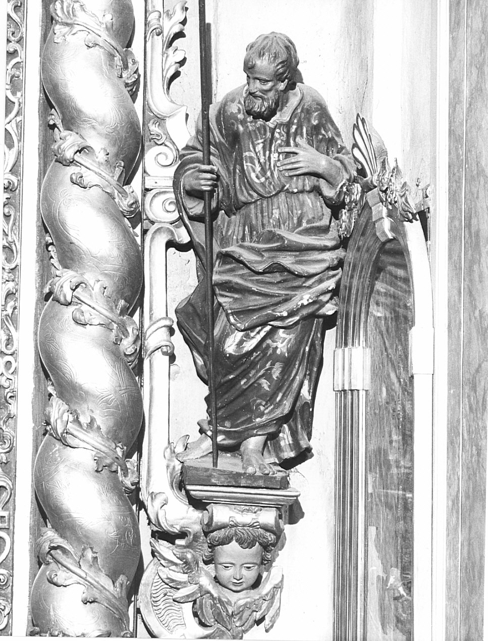 San Gioacchino (statua, elemento d'insieme) - bottega bergamasca (prima metà sec. XVIII)