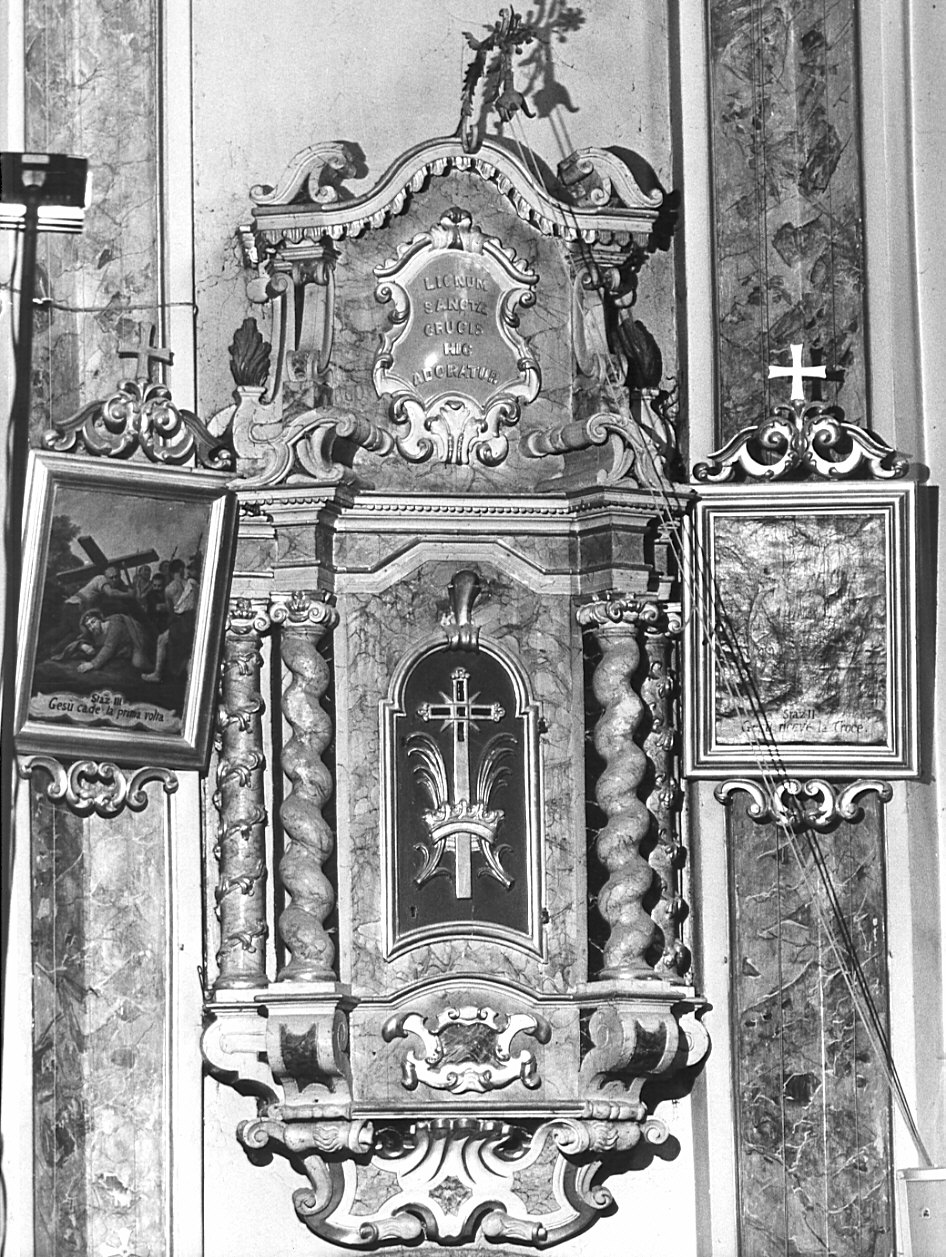 tabernacolo murale, coppia - bottega bergamasca (seconda metà sec. XVIII)