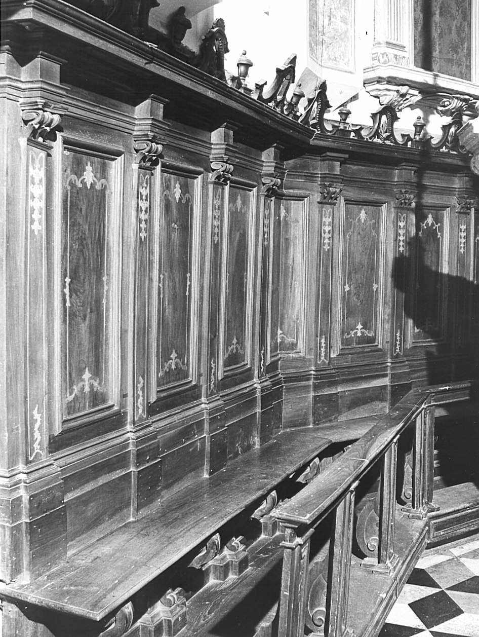 stalli del coro, insieme - bottega bergamasca (sec. XVIII)