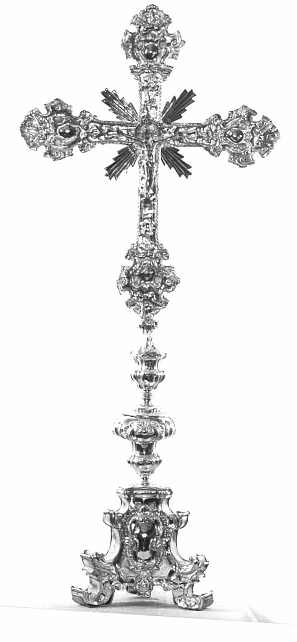 croce d'altare, opera isolata - bottega bergamasca (sec. XVIII)