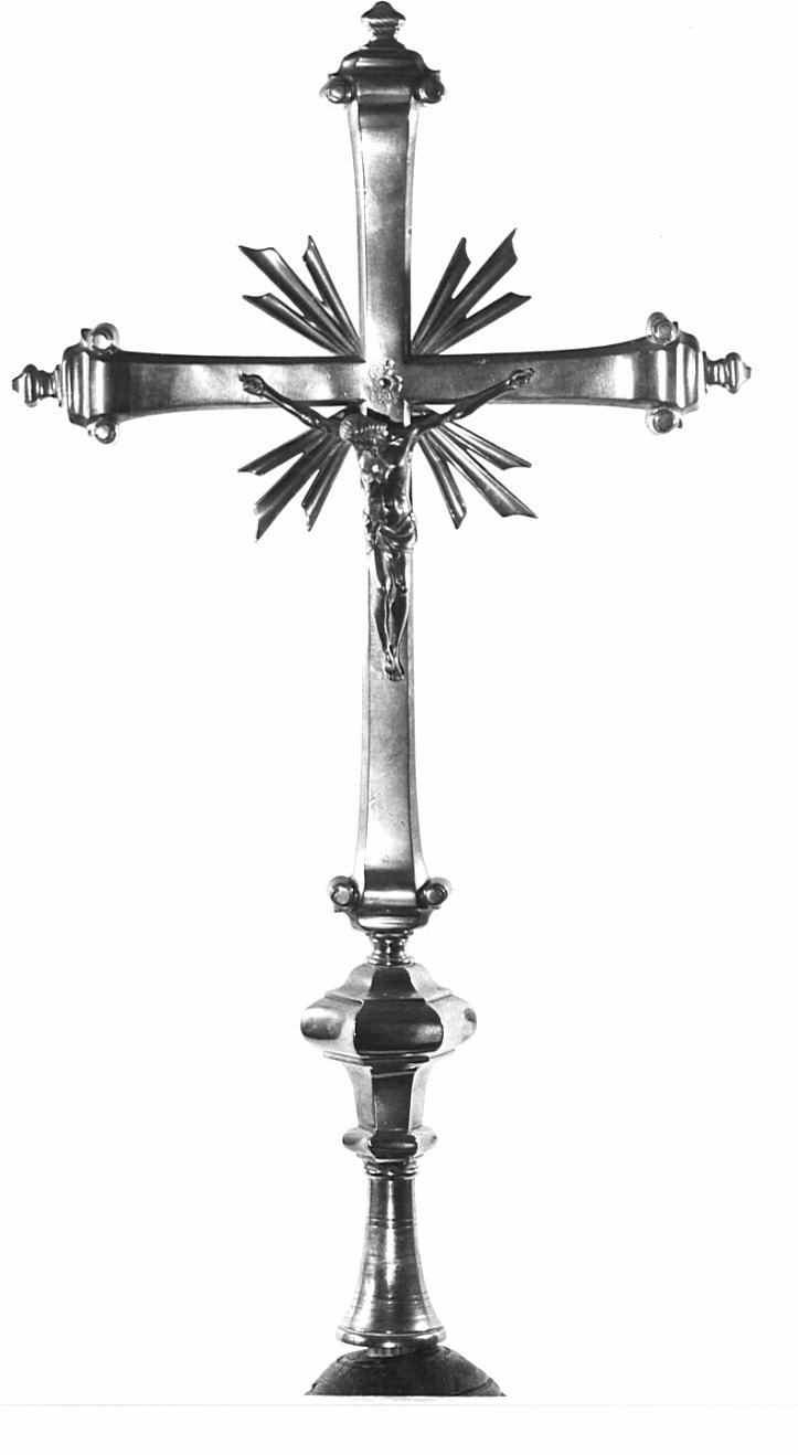 croce d'altare, opera isolata - bottega bergamasca (prima metà sec. XVIII)