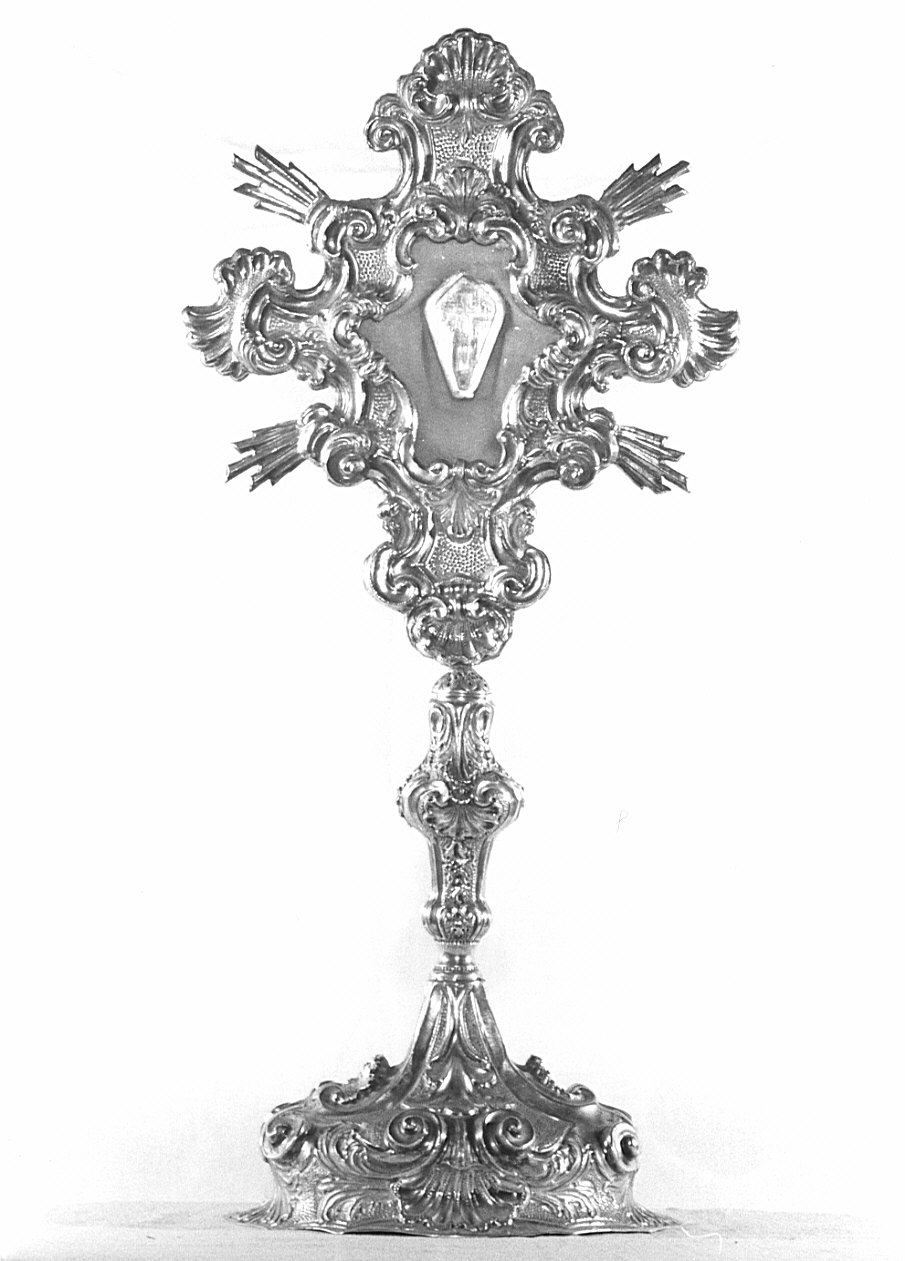 reliquiario - a ostensorio, opera isolata - bottega bergamasca (sec. XVIII)