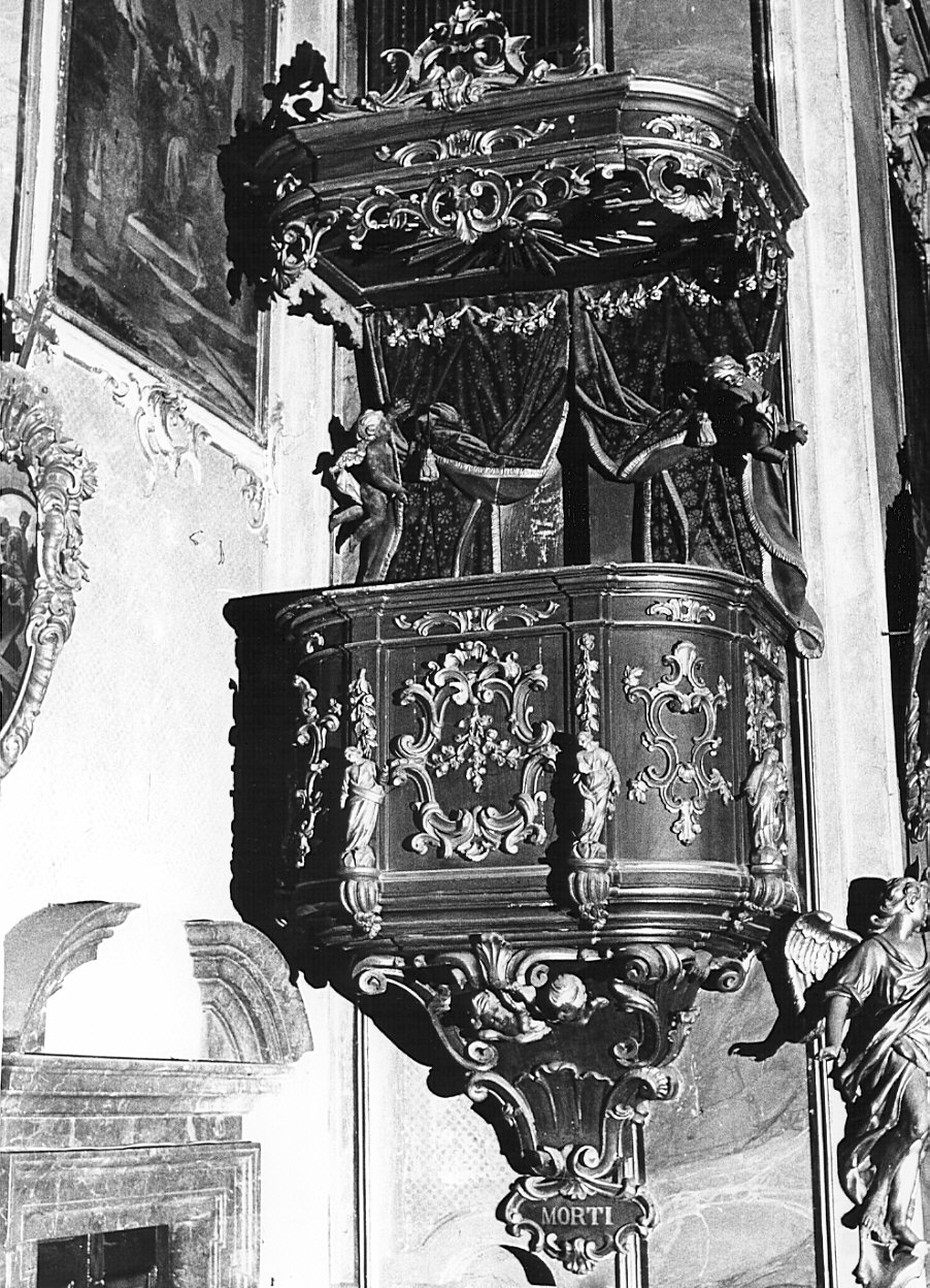 pulpito, coppia - bottega bergamasca (seconda metà sec. XVIII)
