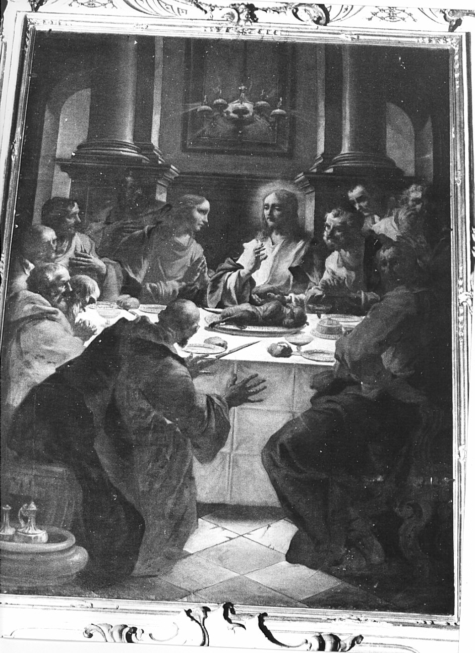 ultima cena (dipinto, opera isolata) di Cappella Francesco detto Dagiù (attribuito) (sec. XVIII)