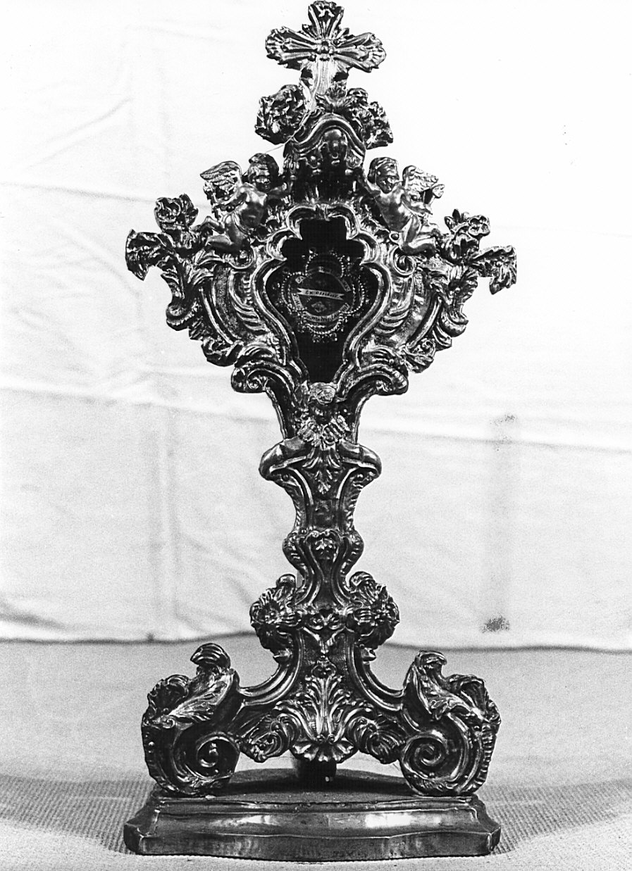reliquiario-ostensorio, opera isolata - bottega lombarda (sec. XVIII)