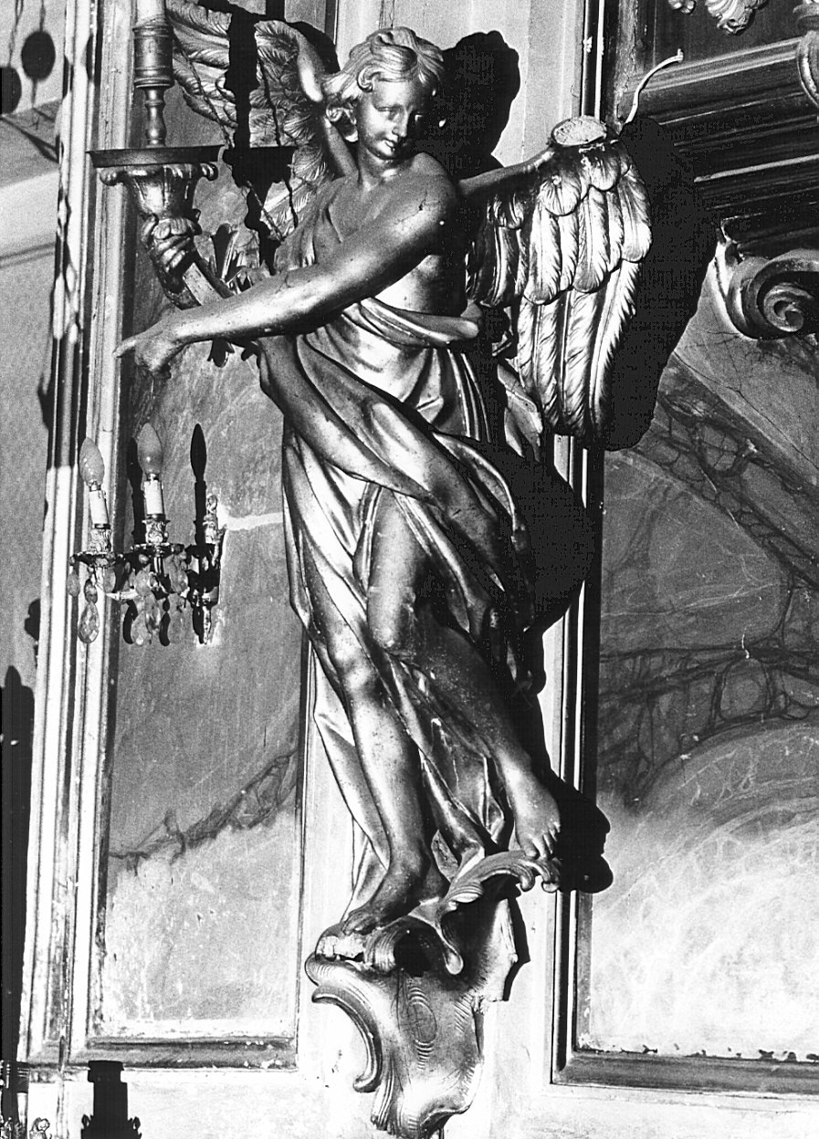 angelo reggicandelabro (statua, coppia) - bottega bergamasca (seconda metà sec. XVIII)