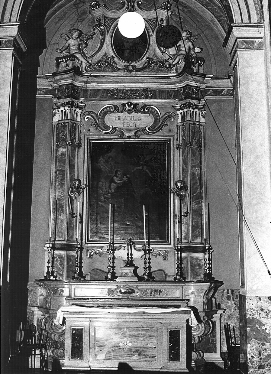 altare, complesso decorativo - bottega bergamasca (secc. XVII/ XVIII)