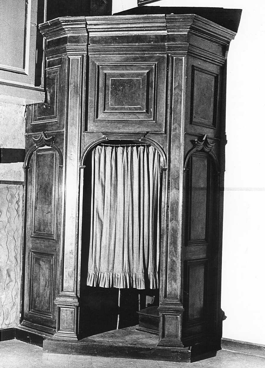 confessionale, coppia - bottega bergamasca (sec. XVIII)
