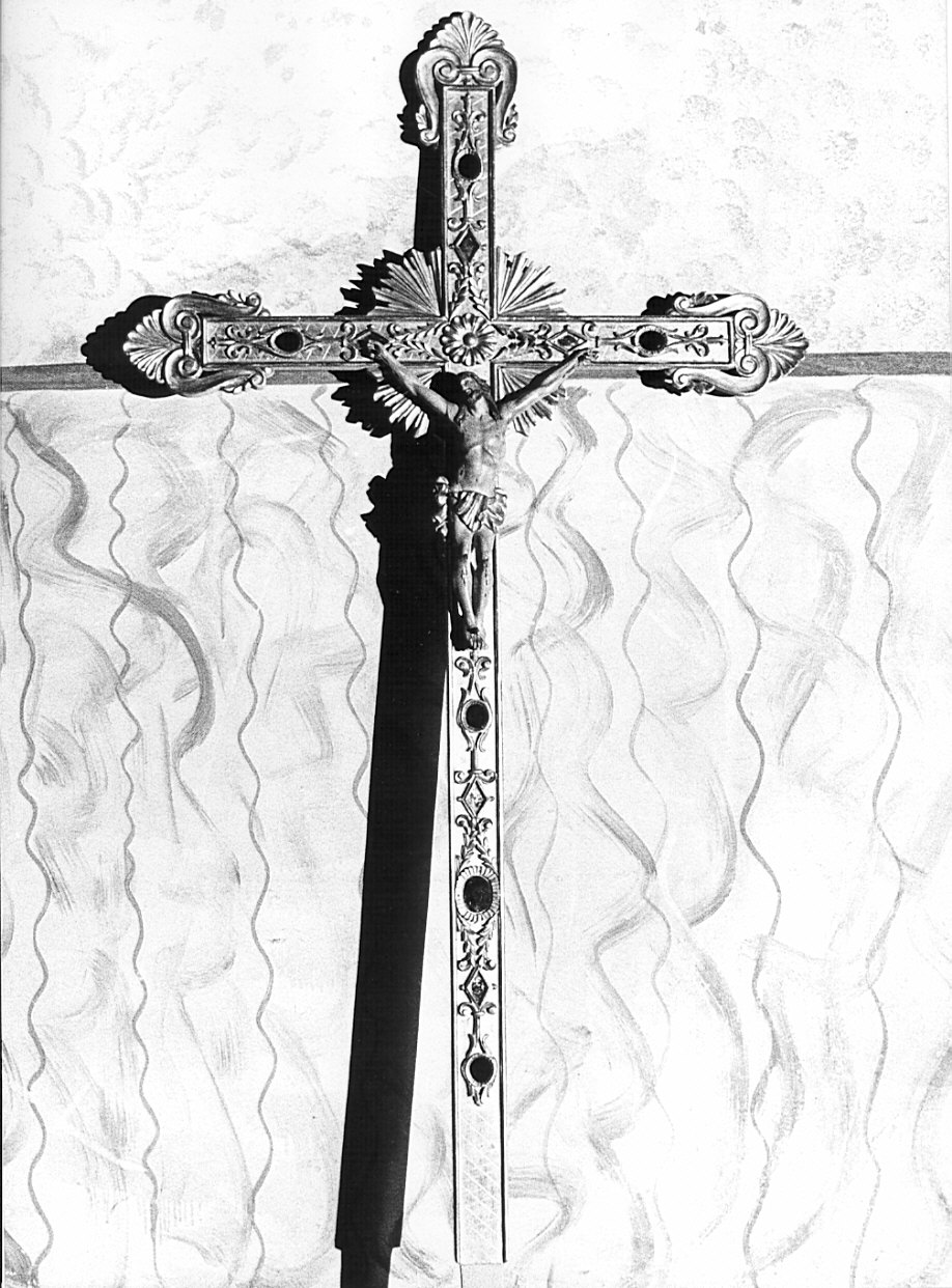 croce processionale, opera isolata - bottega lombarda (prima metà sec. XIX)