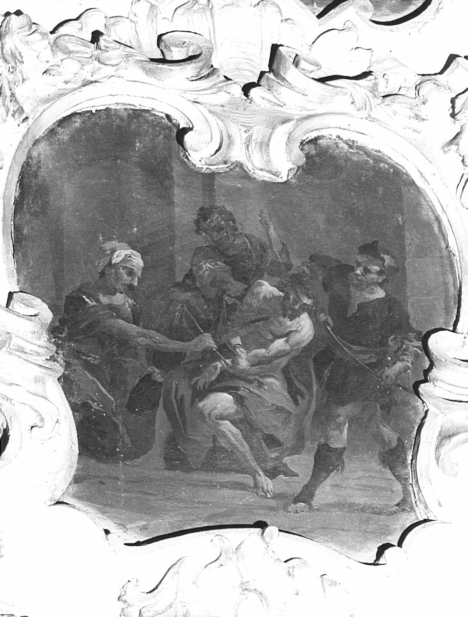incoronazione di spine (dipinto, elemento d'insieme) di Cappella Francesco detto Dagiù (attribuito) (sec. XVIII)
