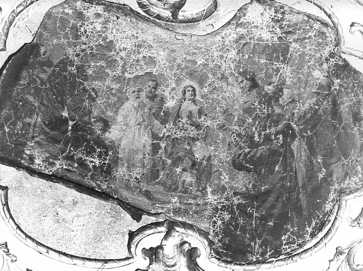 Pentecoste (dipinto, elemento d'insieme) di Cappella Francesco detto Dagiù (attribuito) (sec. XVIII)