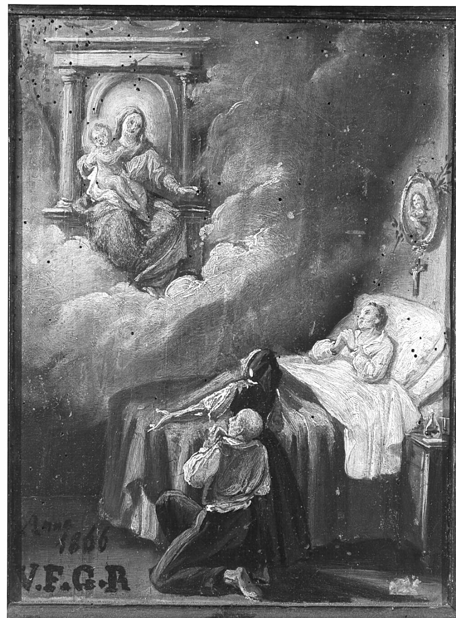 ex voto, opera isolata - ambito bergamasco (sec. XIX)