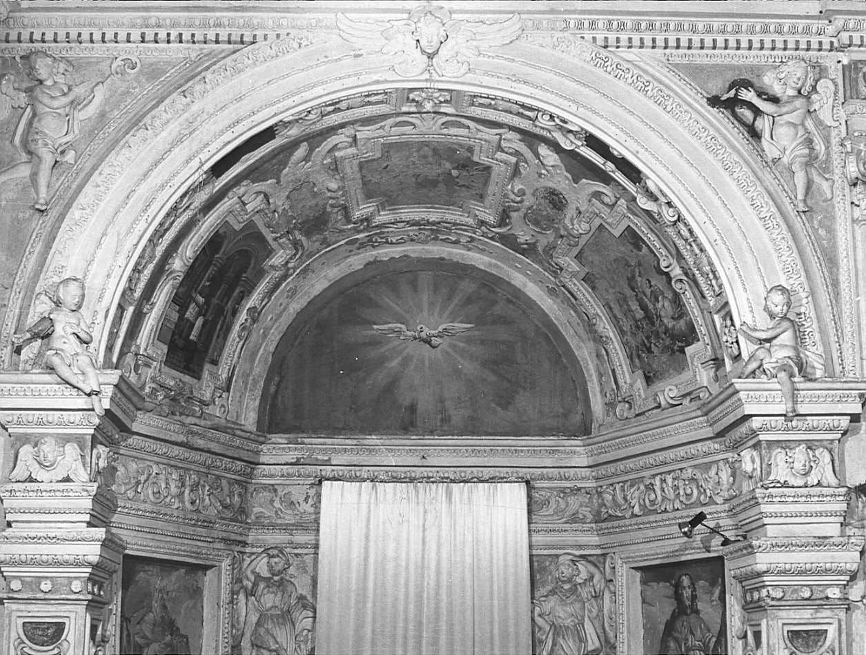 decorazione plastico-pittorica, complesso decorativo - bottega bergamasca (prima metà sec. XVII)