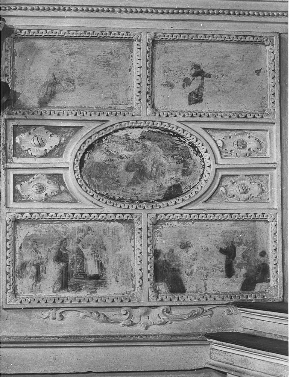 decorazione plastico-pittorica, complesso decorativo - bottega bergamasca (prima metà sec. XVII)