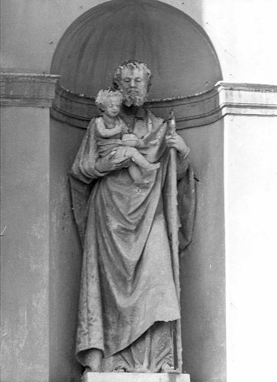 San Giuseppe e Gesù Bambino (statua, opera isolata) - bottega bergamasca (ultimo quarto sec. XIX)