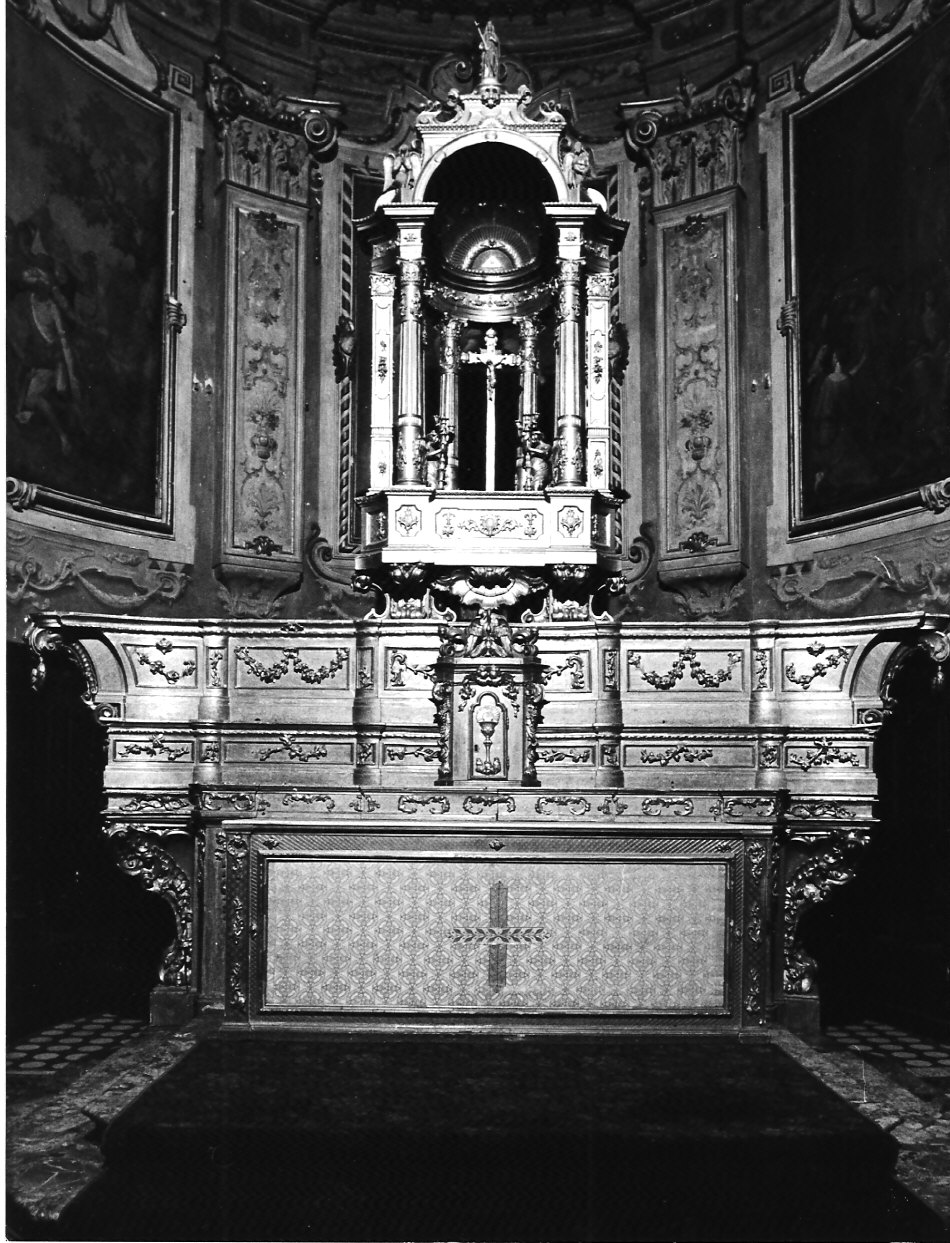 altare maggiore, complesso decorativo - bottega lombarda (seconda metà, fine/inizio sec. XIX, secc. XIX/ XX)
