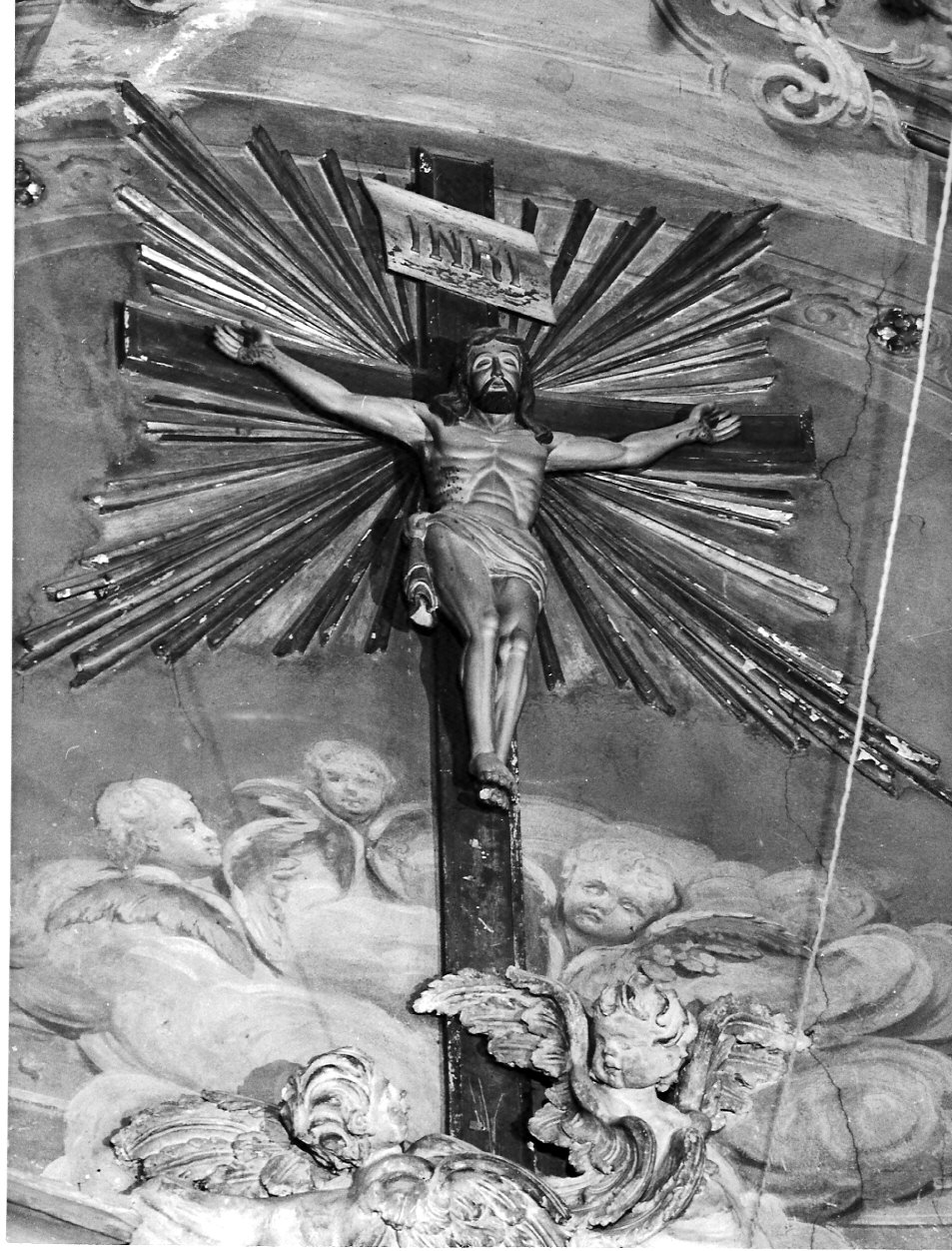 Cristo crocifisso (crocifisso, opera isolata) - bottega bergamasca (sec. XIX)