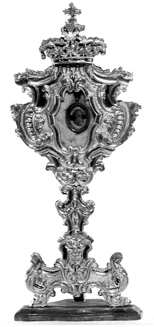 reliquiario - a ostensorio, opera isolata - bottega lombarda (fine/inizio secc. XVIII/ XIX)