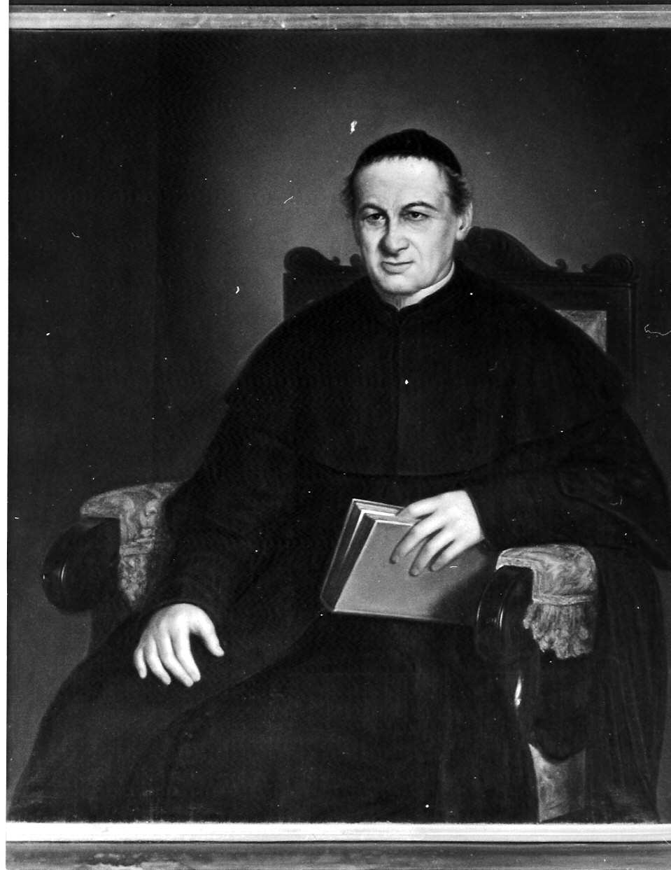 ritratto di ecclesiastico (dipinto, opera isolata) - ambito bergamasco (sec. XIX)