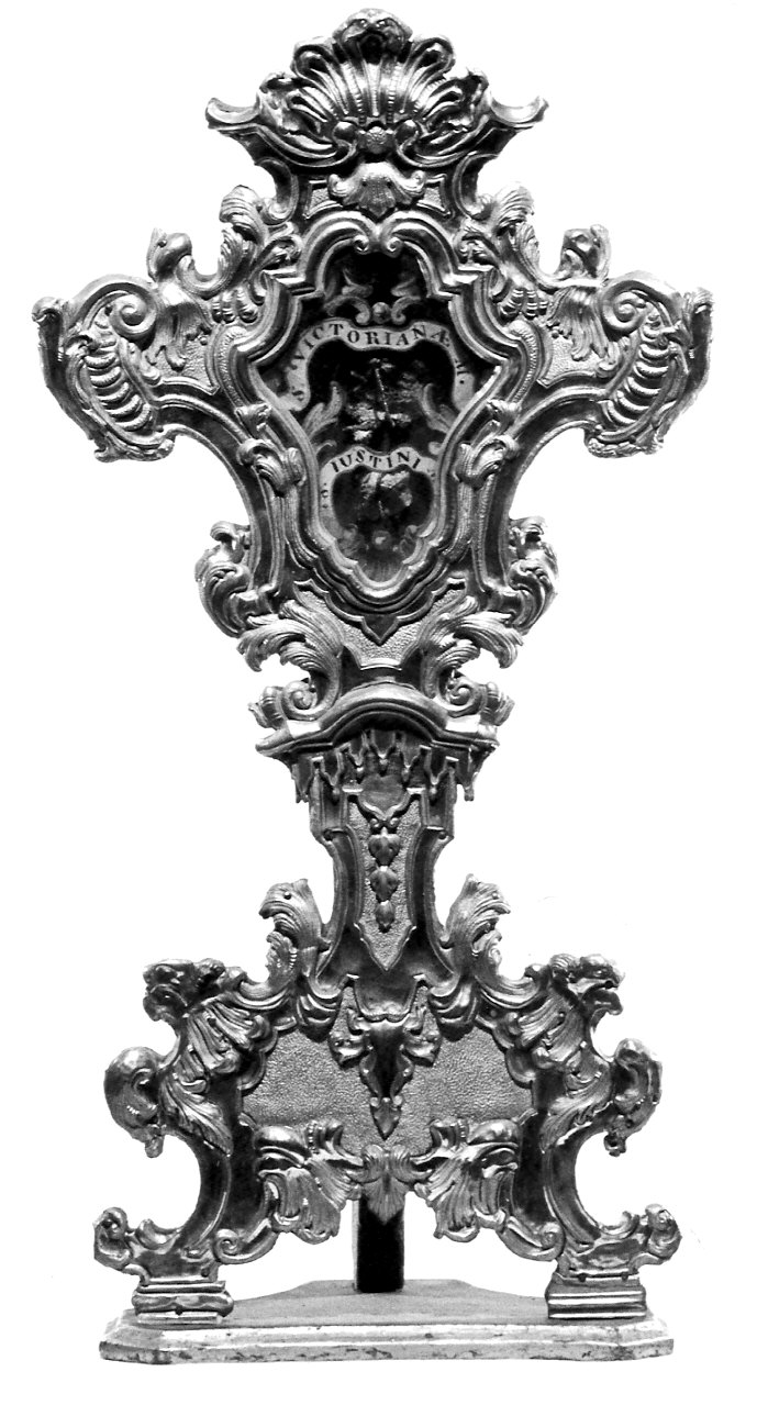 reliquiario - a ostensorio, serie - bottega Italia settentrionale (sec. XVIII)