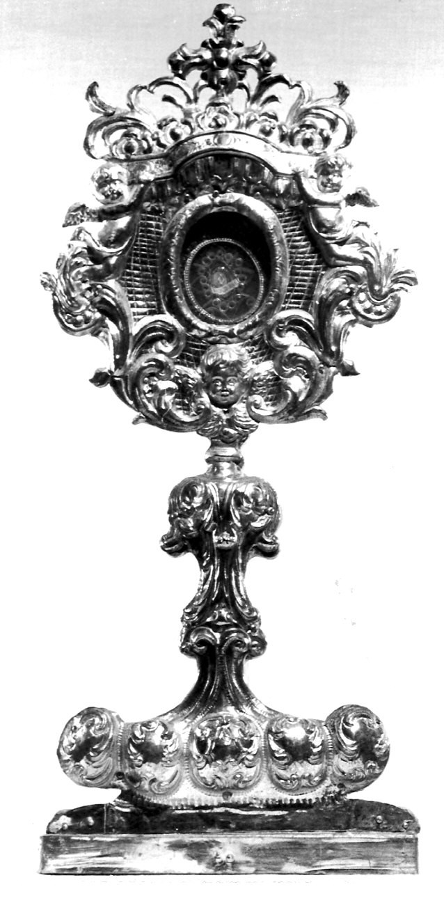 reliquiario - a ostensorio, opera isolata - bottega Italia settentrionale (sec. XVIII)