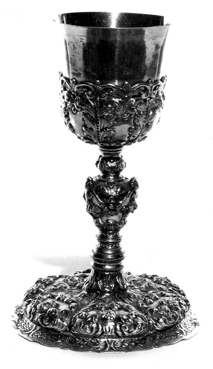 calice, opera isolata - bottega Italia settentrionale (fine/inizio secc. XVII/ XVIII)