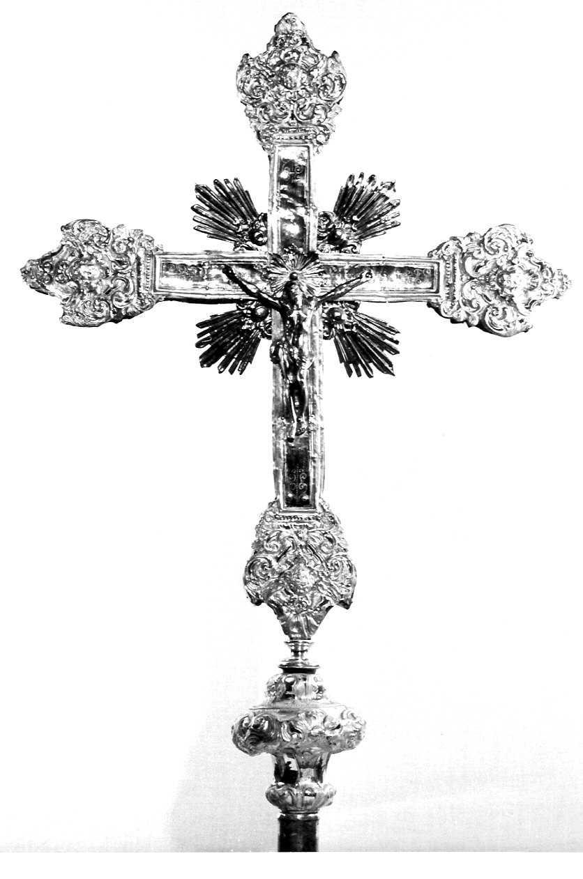 croce d'altare, opera isolata - bottega Italia settentrionale (sec. XVIII)