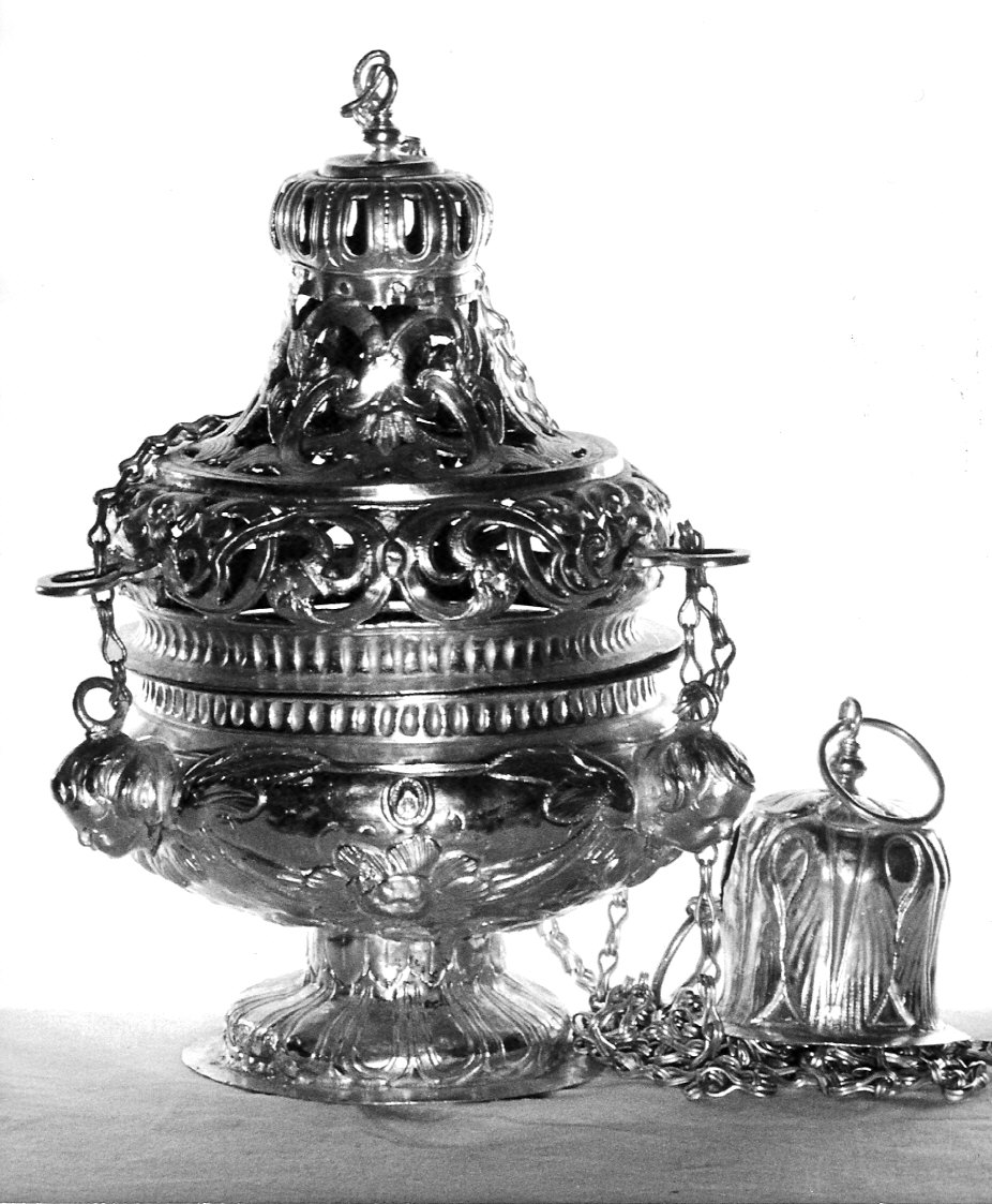 turibolo - a coppa, opera isolata - bottega Italia settentrionale (primo quarto sec. XX)