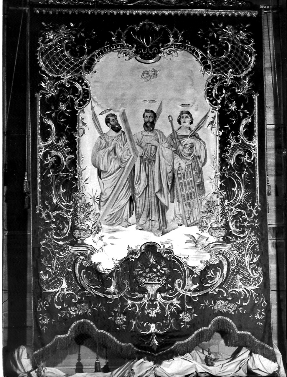 stendardo processionale, opera isolata - manifattura bergamasca (prima metà sec. XX)