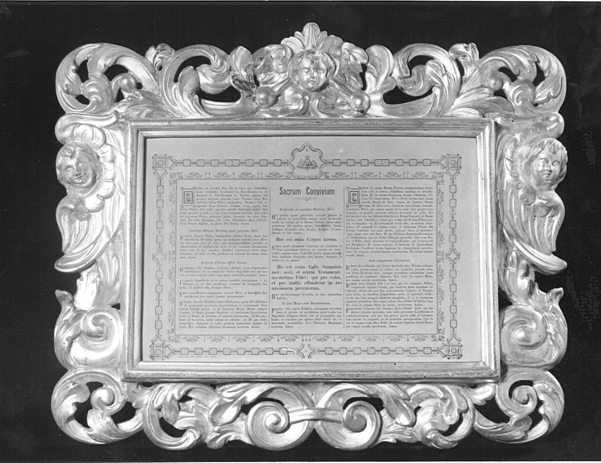 cartagloria, opera isolata - bottega bergamasca (prima metà sec. XVIII)