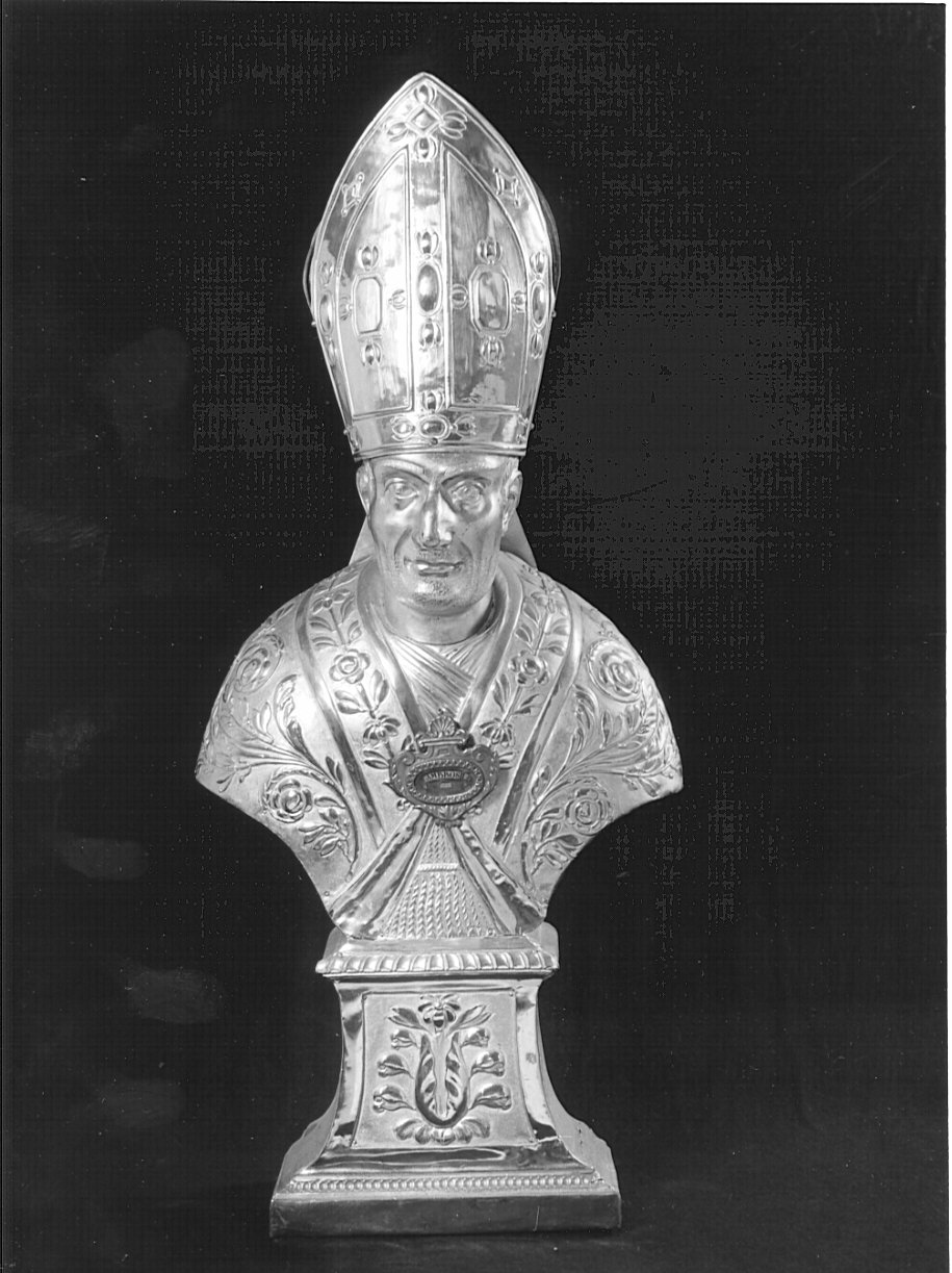 San Carlo Borromeo (reliquiario - a busto, opera isolata) - bottega lombarda (prima metà sec. XIX)