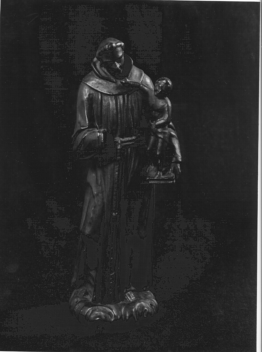 Sant'Antonio da Padova con il bambino (scultura, opera isolata) - bottega lombarda (prima metà sec. XVIII)