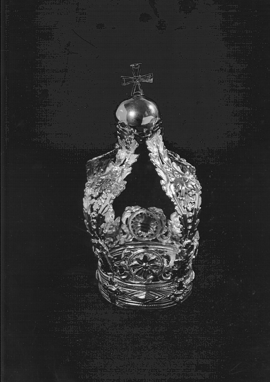 corona da statua, opera isolata - bottega lombarda (prima metà sec. XVII)