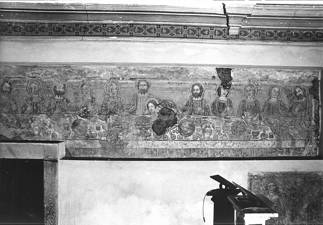 ultima cena (dipinto, opera isolata) - ambito valtellinese (?) (seconda metà sec. XV)