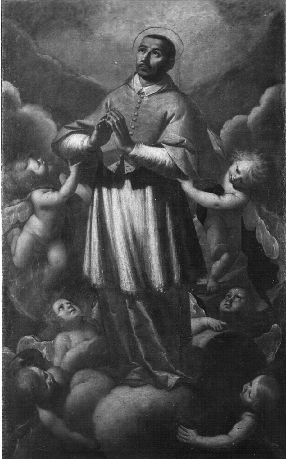 gloria di San Carlo Borromeo (dipinto, opera isolata) di Cavagna Gian Paolo (attribuito) (secc. XVI/ XVII)